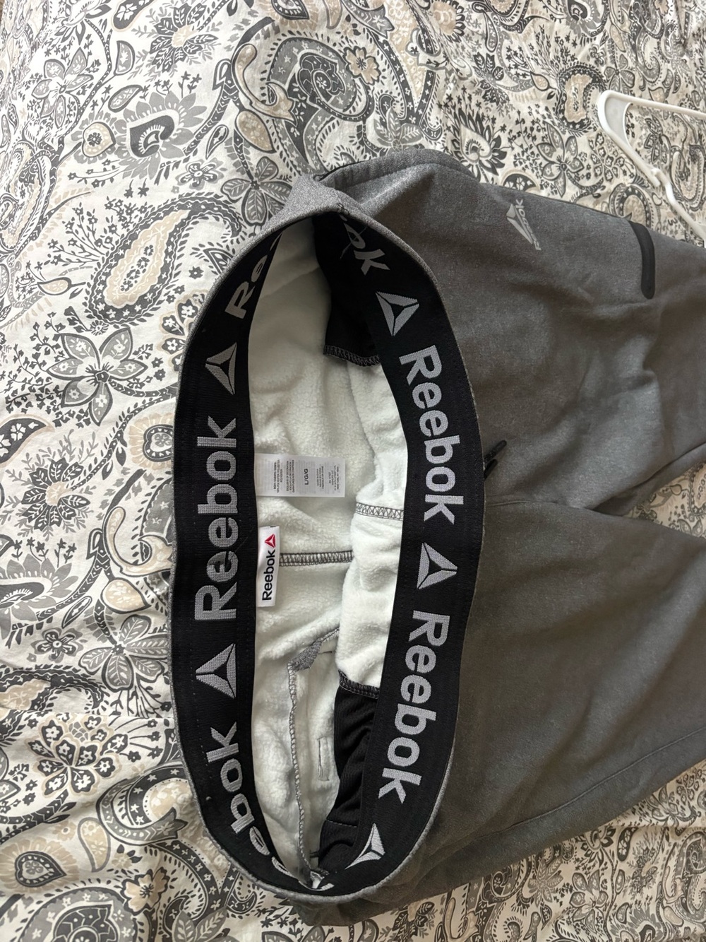Reebok Gray Men’s Boxer Briefs with Black Logo Waistband